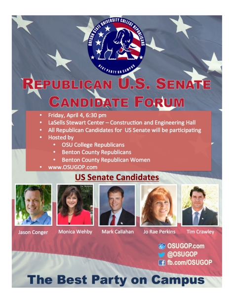 Poster Senate Candidate Fourm